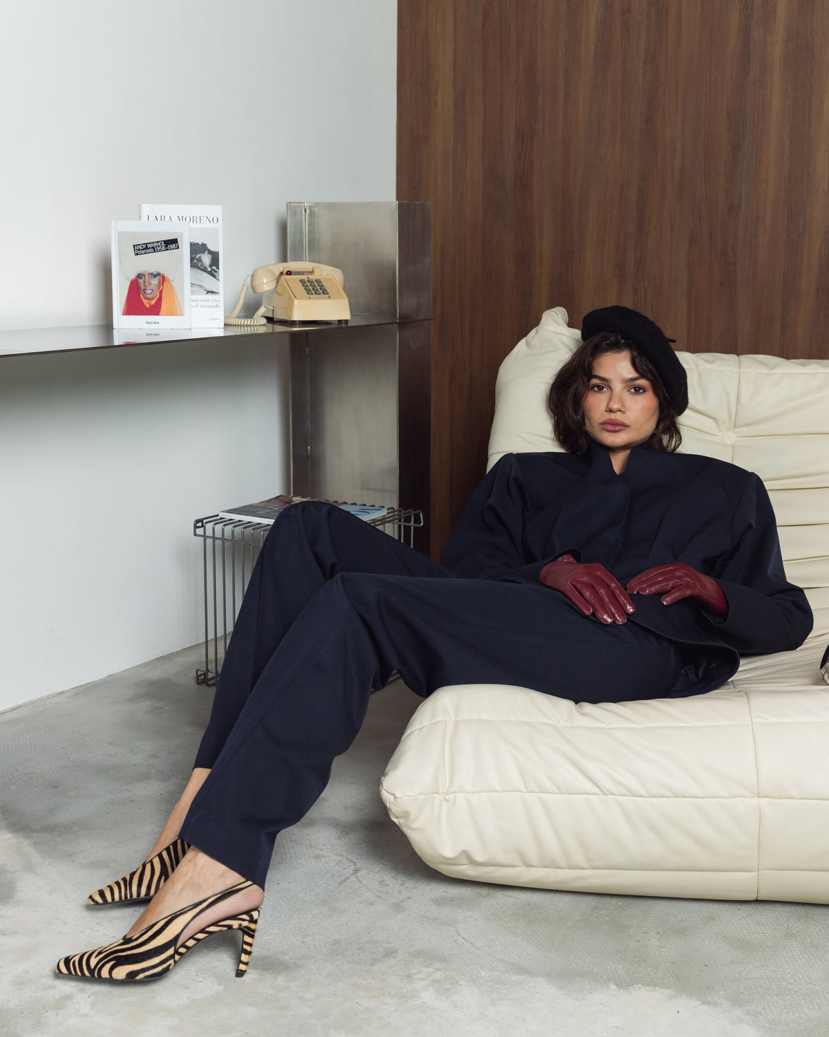 High Waisted Straight Trouser