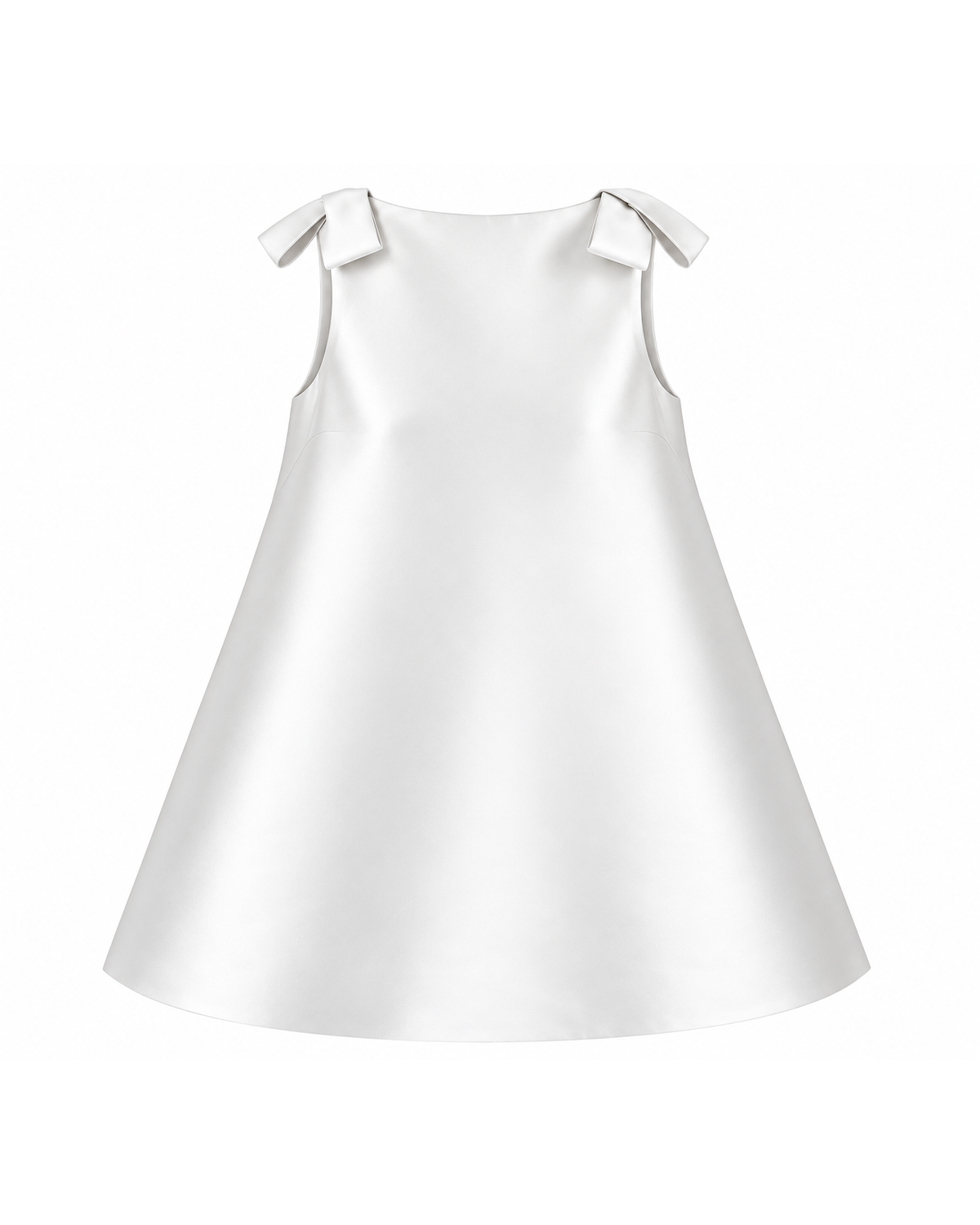 Jackie Mini Dress in White, front