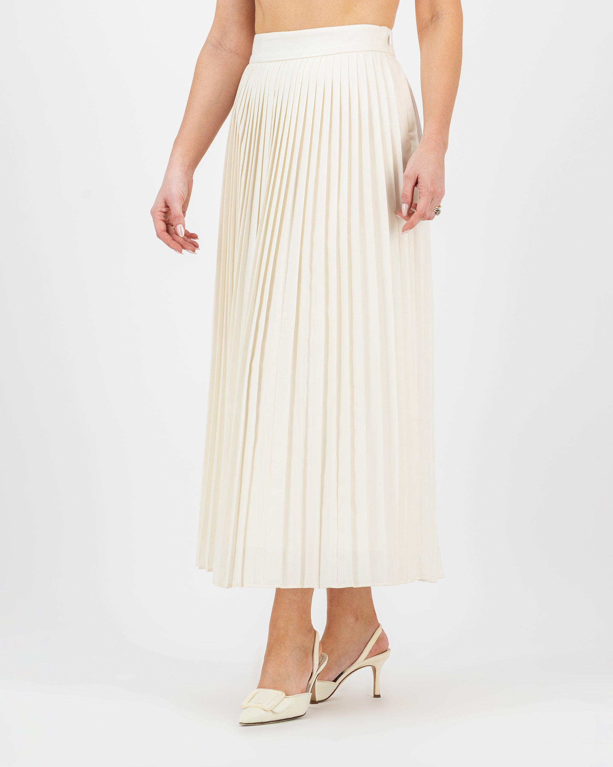 Grace Pleated Midi Skirt