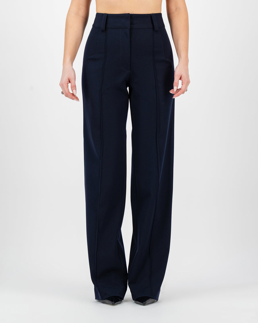 High Waisted Straight Trouser